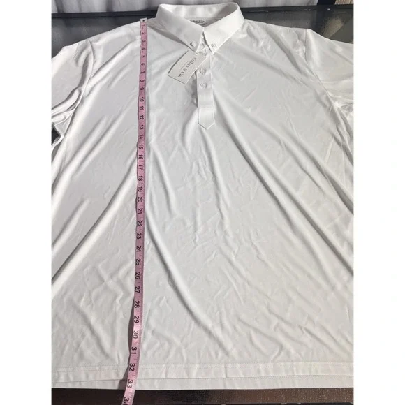 Collars And Co Polo Shirt Mens 3XL Relaxed White Office Wedding Event Business - Picture 4 of 6